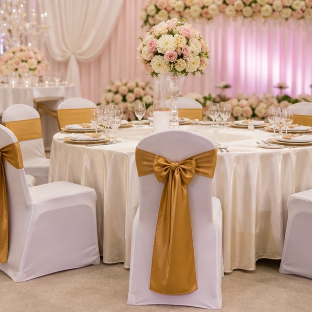Chair Sash Rental event setup for Malaysia event furniture rental