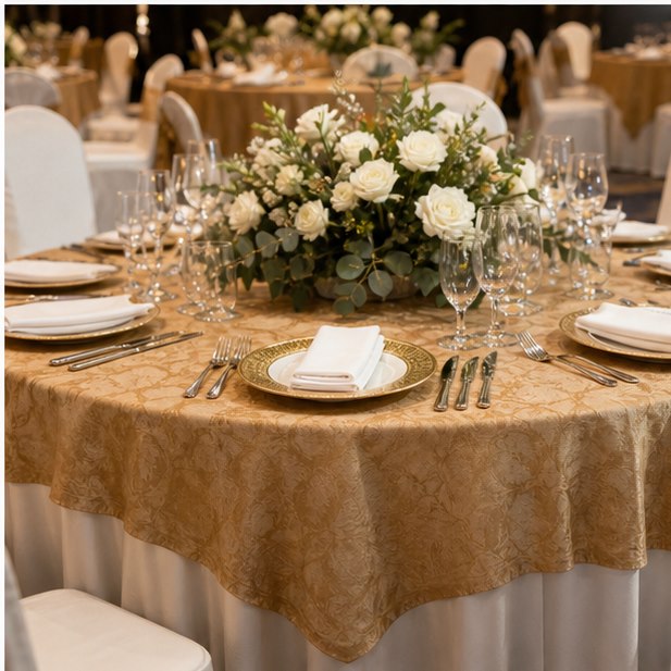 VIP Table Rental close-up detail for Malaysia event furniture rental